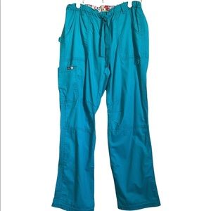 Koi Scrub Pants Teal M Tall Scrubs